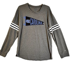 Champion North Carolina Shirt Women's XL Gray Blue UNC Long Sleeves College ACC